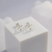 Vogel Ohrstecker in 925 Silber