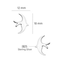 Vogel Ohrstecker in 925 Silber