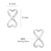 Unendlich Ohrstecker in 925 Silber