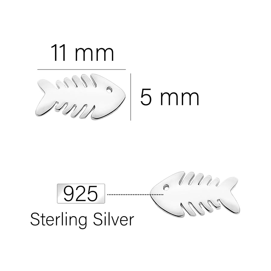 Fisch Ohrstecker in 925 Silber
