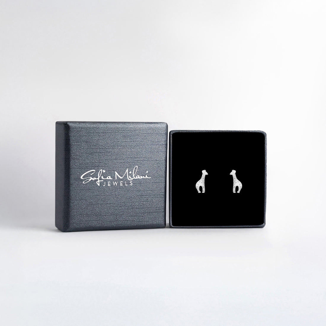 Giraffe Ohrstecker in 925 Silber