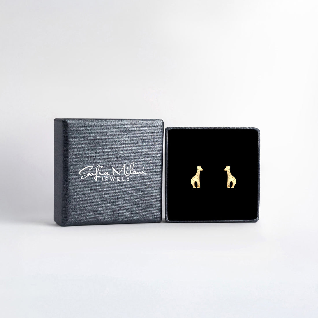 Giraffe Ohrstecker in 925 Silber