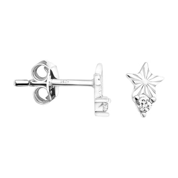 Stern Ohrstecker in 925 Silber