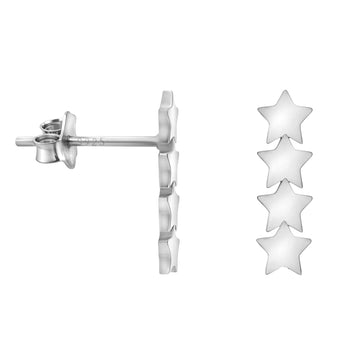Stern Ohrstecker in 925 Silber