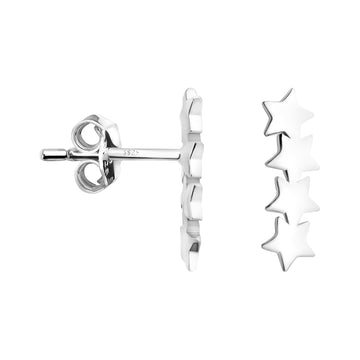 Stern Ohrstecker in 925 Silber