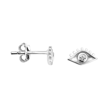 Auge Ohrstecker in 925 Silber