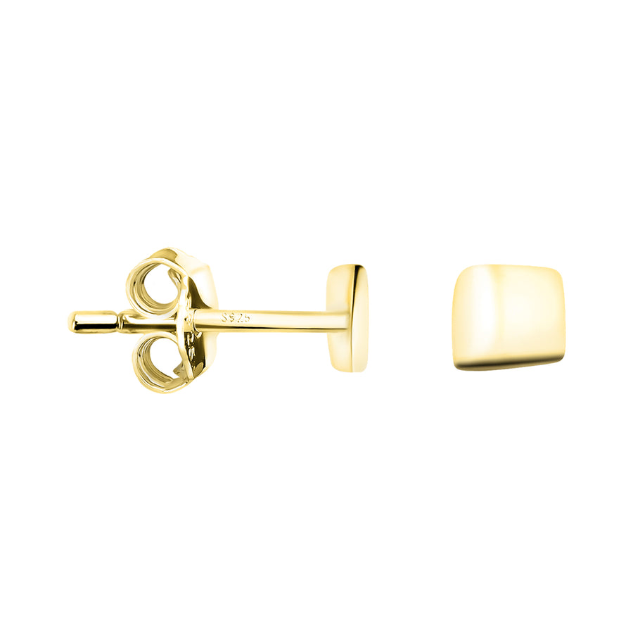 Quadrat Ohrstecker in 925 Silber