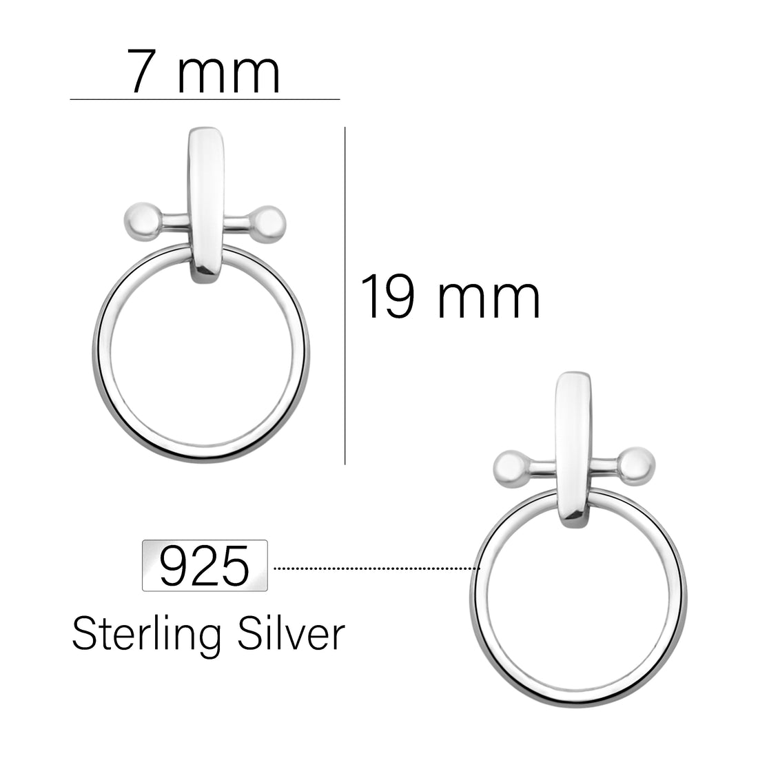 Venus Ohrstecker in 925 Silber