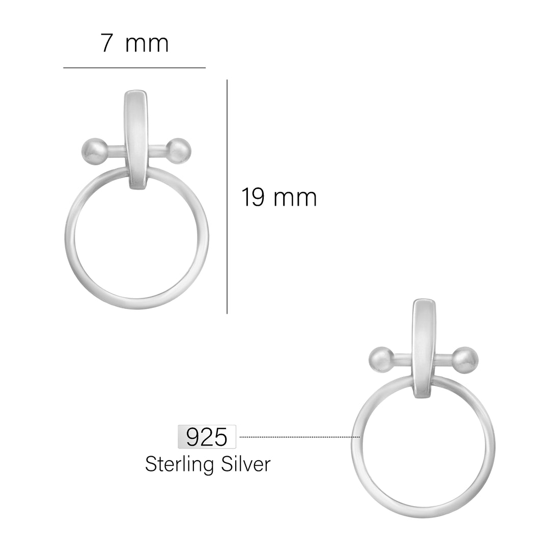 Venus Ohrstecker in 925 Silber