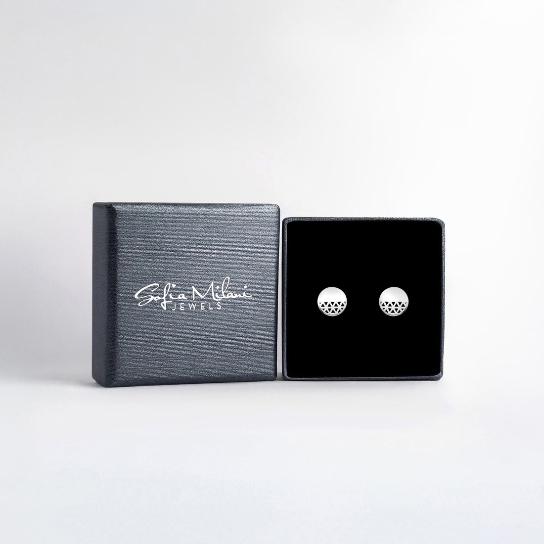 Kreis Ohrstecker in 925 Silber