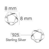 Kreis Ohrstecker in 925 Silber