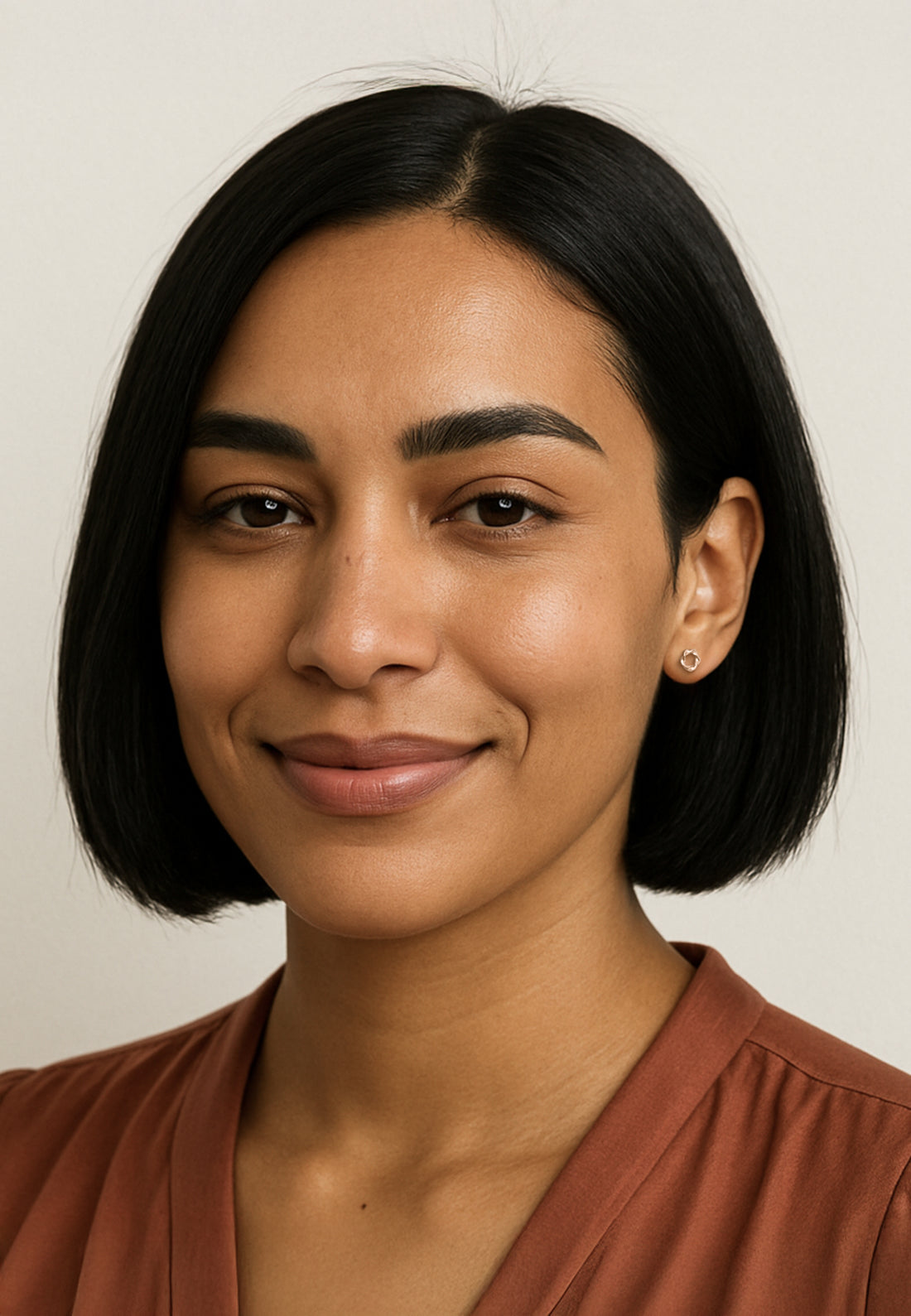 Kreis Ohrstecker in 925 Silber