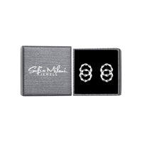Kreis Ohrstecker in 925 Silber