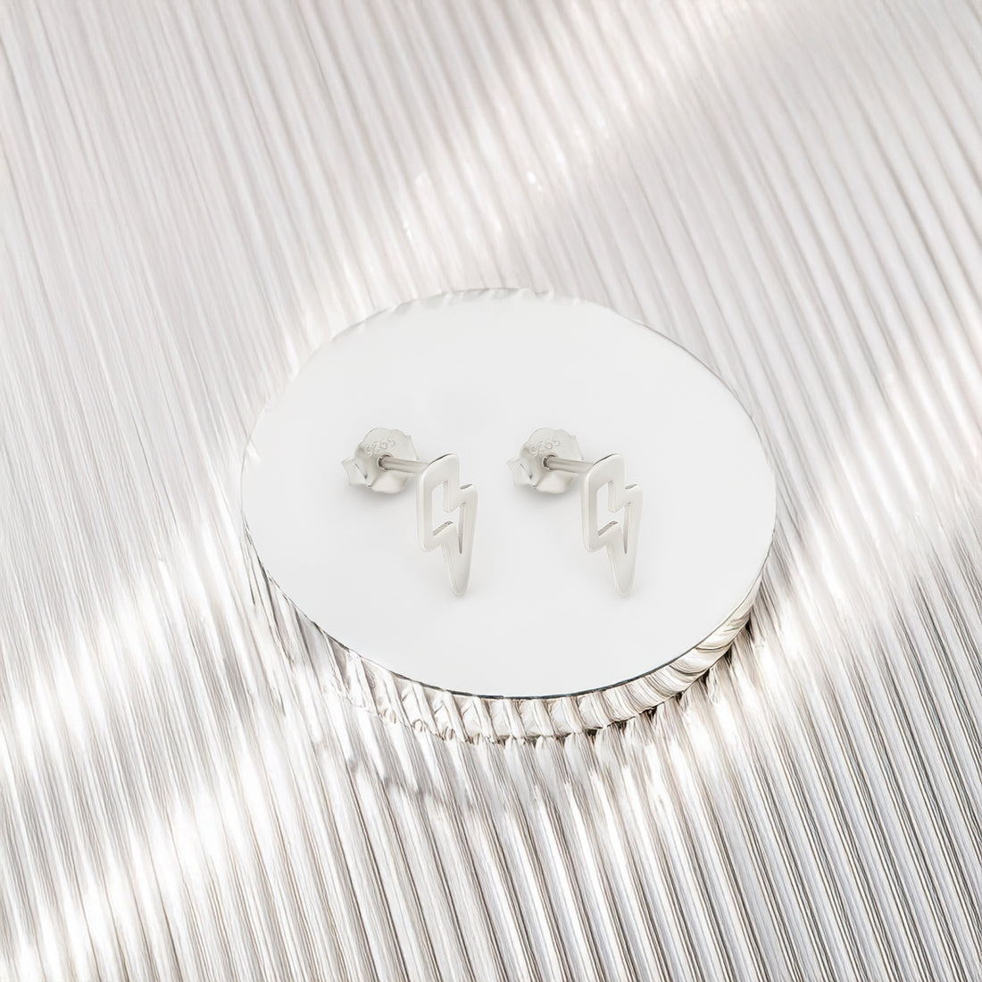 Blitz Ohrstecker in 925 Silber
