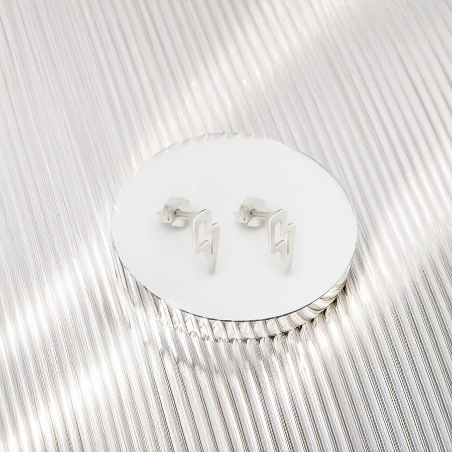 Blitz Ohrstecker in 925 Silber