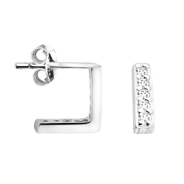 Stab Ohrstecker in 925 Silber