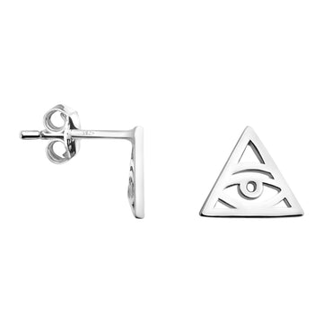 Dreieck Ohrstecker in 925 Silber