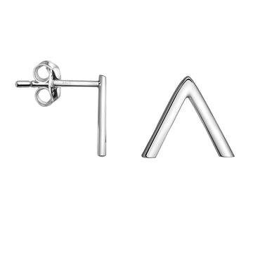 Dreieck Ohrstecker in 925 Silber