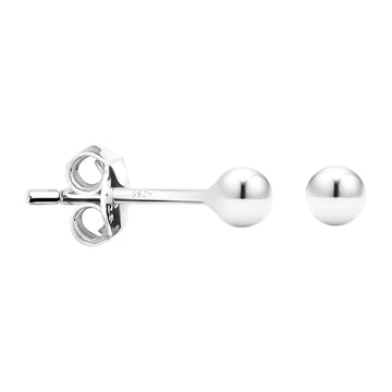 Kugel Ohrstecker in 925 Silber