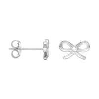 Schleife Ohrstecker in 925 Silber