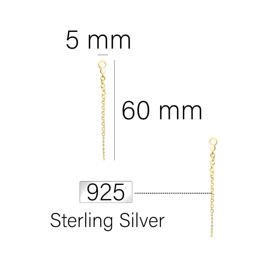 Kette Ohrhänger in 925 Silber