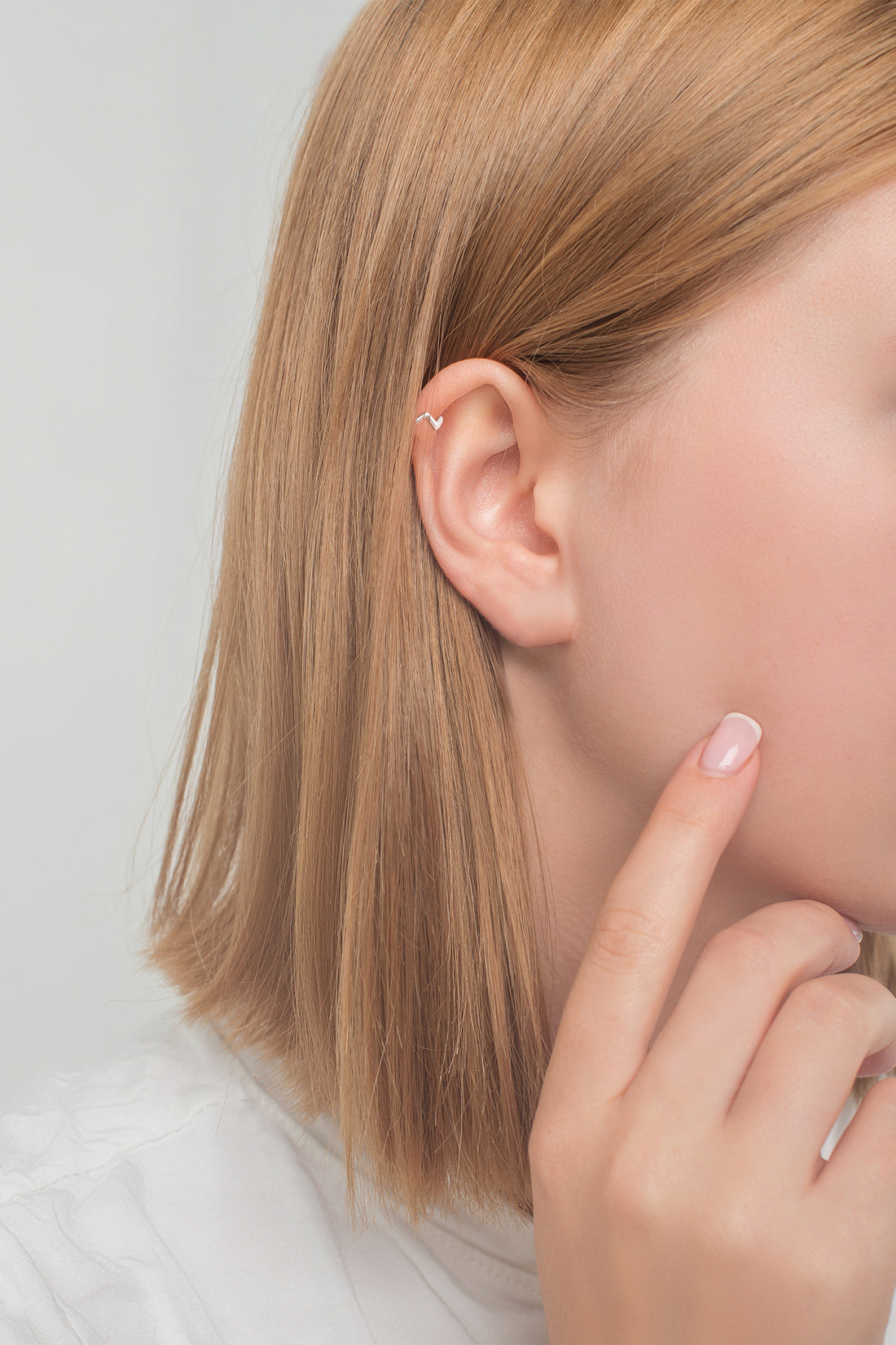 Zickzack Ear Cuff in 925 Silber