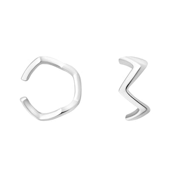 Zickzack Ear Cuff in 925 Silber