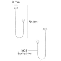 Kreis Ohrhänger in 925 Silber