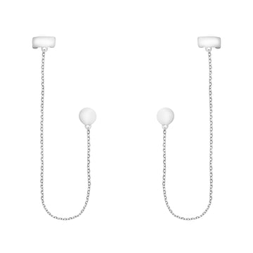 Kreis Ohrhänger in 925 Silber