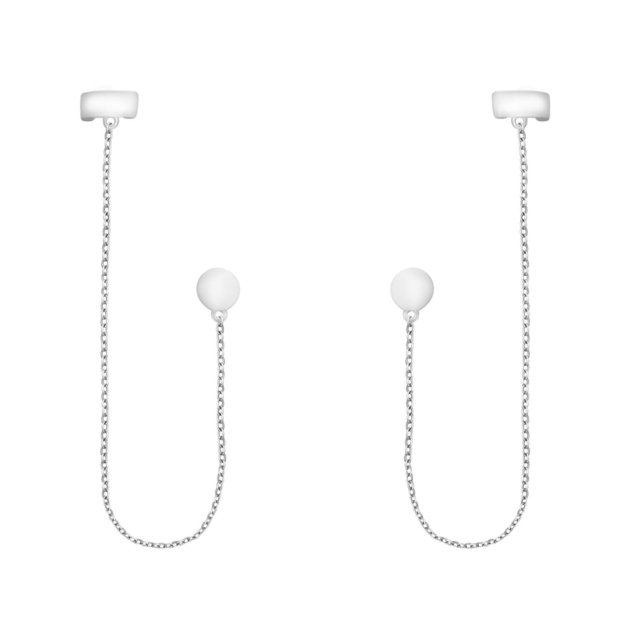 Kreis Ohrhänger in 925 Silber