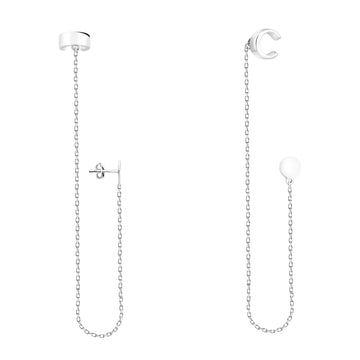 Kreis Ohrhänger in 925 Silber