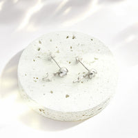 Zirconia Kreuz Ohrstecker in 925 Silber