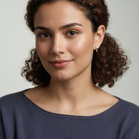 Zirconia Kreuz Ohrstecker in 925 Silber