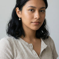 Modelansicht von Blumen Ohrhänger in 925 Silber von Sofia Milani - E1618