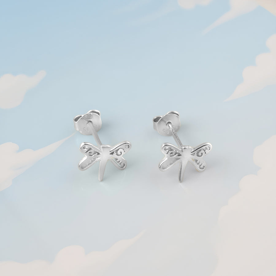 Libellen Ohrstecker in 925 Silber von Sofia Milani