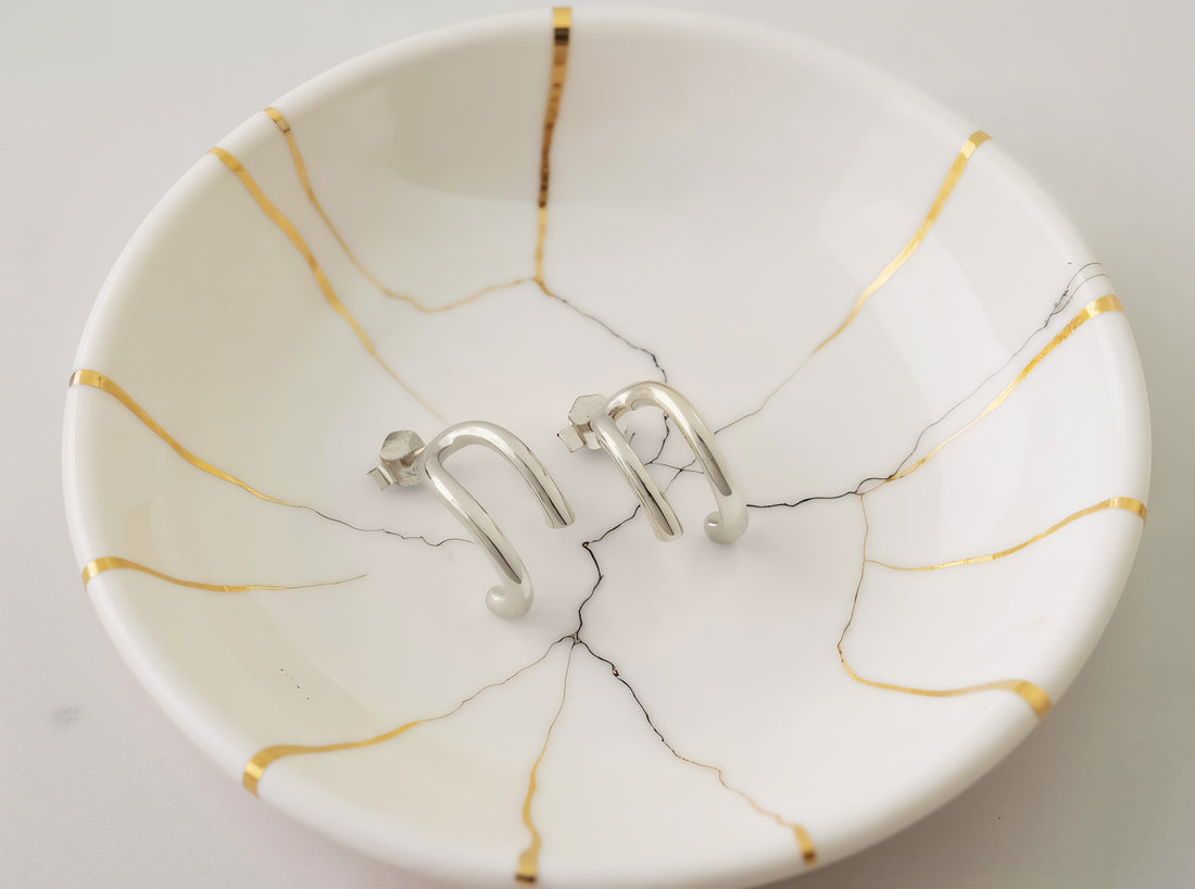 Doppelte Ohrstecker in 925 Silber von Sofia Milani - E1803