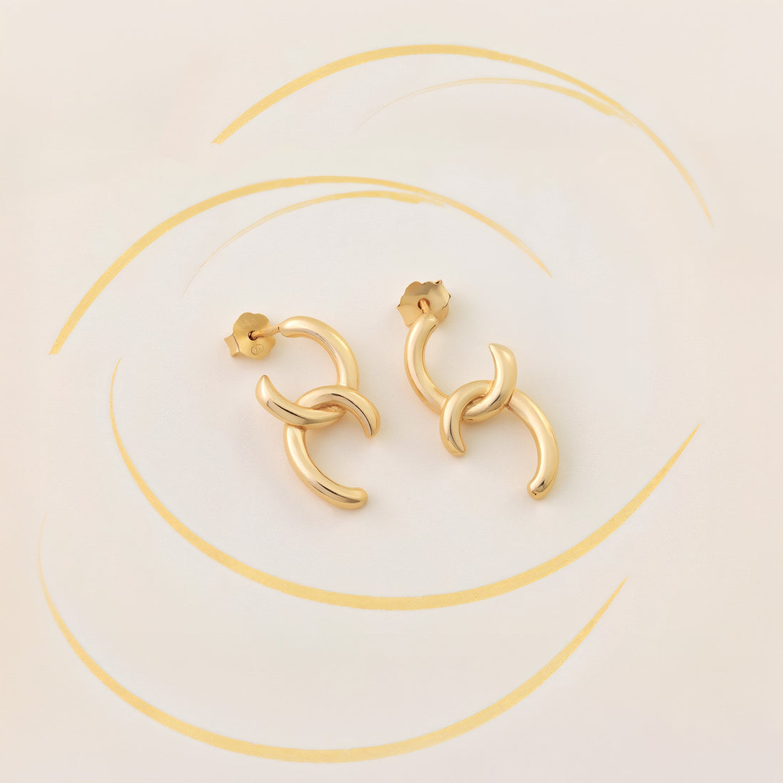 Doppelte Ohrstecker in 925 Silber von Sofia Milani - E1805