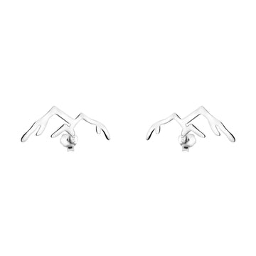 Haupt- und Seitenansicht von Berg Ohrstecker in 925 Silber von Sofia Milani - E1901