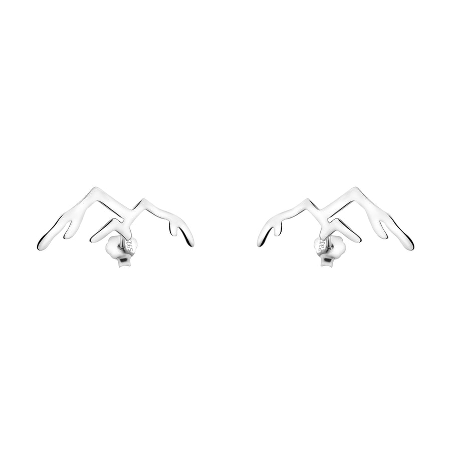 Haupt- und Seitenansicht von Berg Ohrstecker in 925 Silber von Sofia Milani - E1901