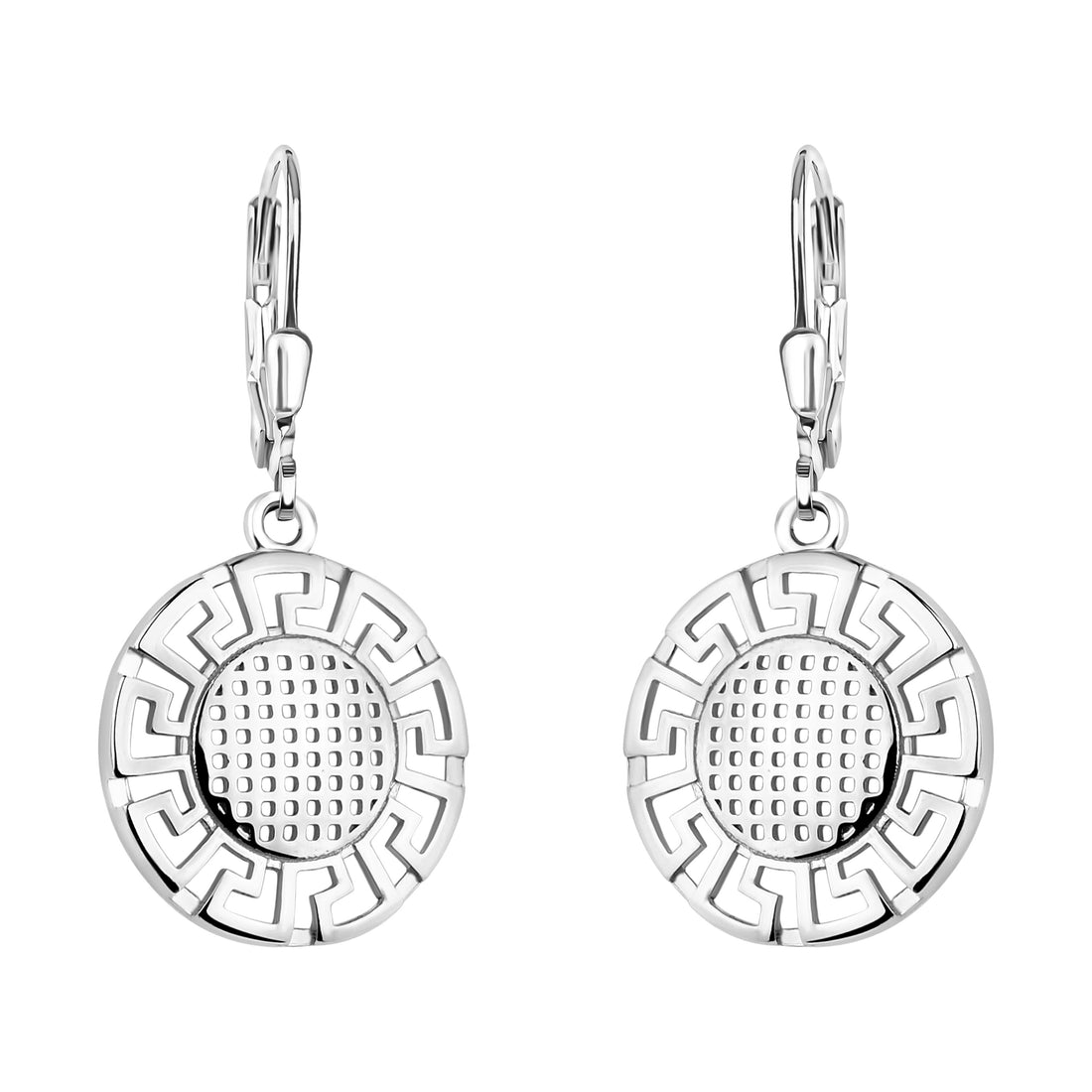 Haupt- und Seitenansicht von Ornamenten Ohrhänger in 925 Silber von Sofia Milani - E2068