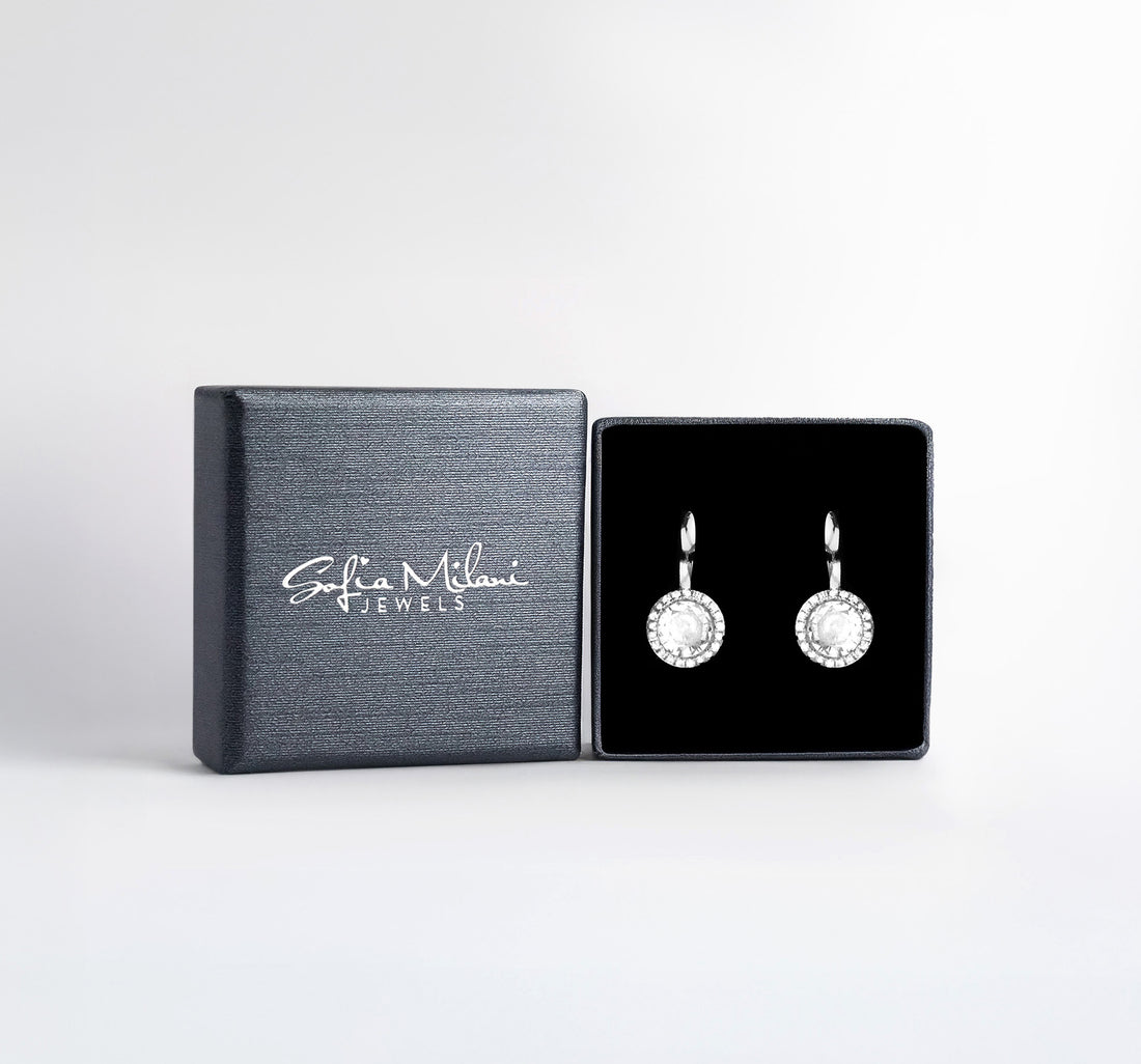 Boxansicht von Zirkonia Ohrhänger in 925 Silber von Sofia Milani - E2220