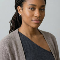 Modelansicht von Kreis Perlen Ohrstecker in 925 Silber von Sofia Milani - E2234