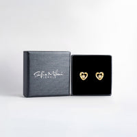 Boxansicht von Herz Ohrstecker in 925 Silber von Sofia Milani - E2279