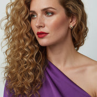 Modelansicht von Kreis Ohrstecker in 925 Silber von Sofia Milani - E2319