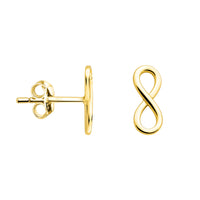 Haupt- und Seitenansicht von Unendlich Infinity Ohrstecker in 925 Silber von Sofia Milani - E2525