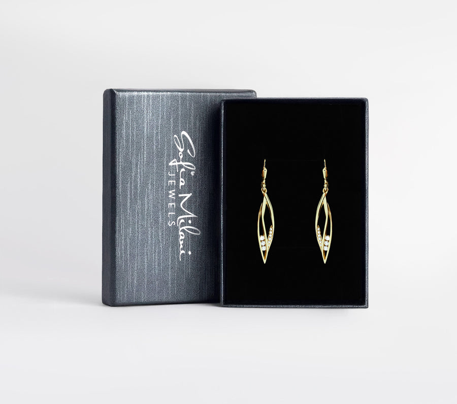 Boxansicht von Gedreht Ohrhänger in 925 Silber von Sofia Milani - E2544