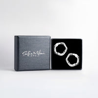 Boxansicht von Kreis Ohrstecker in 925 Silber von Sofia Milani - E2605