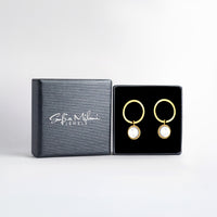 Boxansicht von Kreis Zirkonia Ohrstecker in 925 Silber von Sofia Milani - E2620