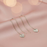 CloseUp Ansicht von Herz Stab Durchzieher in 925 Silber von Sofia Milani - E2676