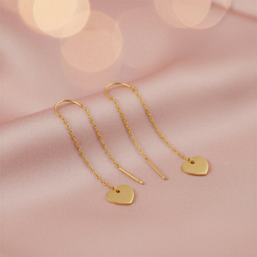 CloseUp Ansicht von Herz Stab Durchzieher in 925 Silber von Sofia Milani - E2677